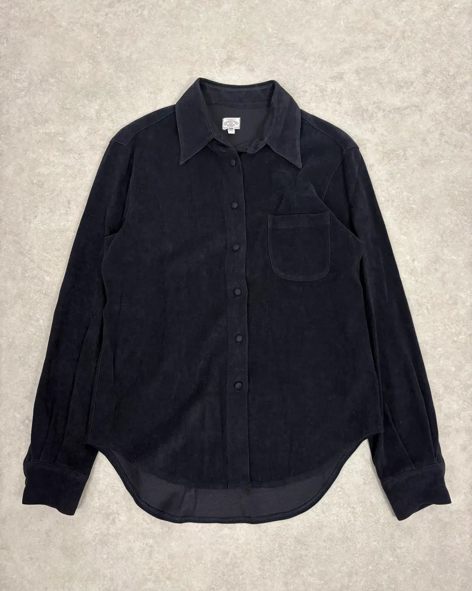 1990s Armani Alcantara Navy Dark Shirt yMUBZlH 0