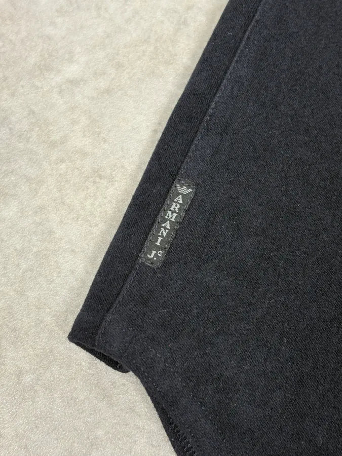 1990s Armani Alcantara Navy Dark Shirt yMUBZlH 8