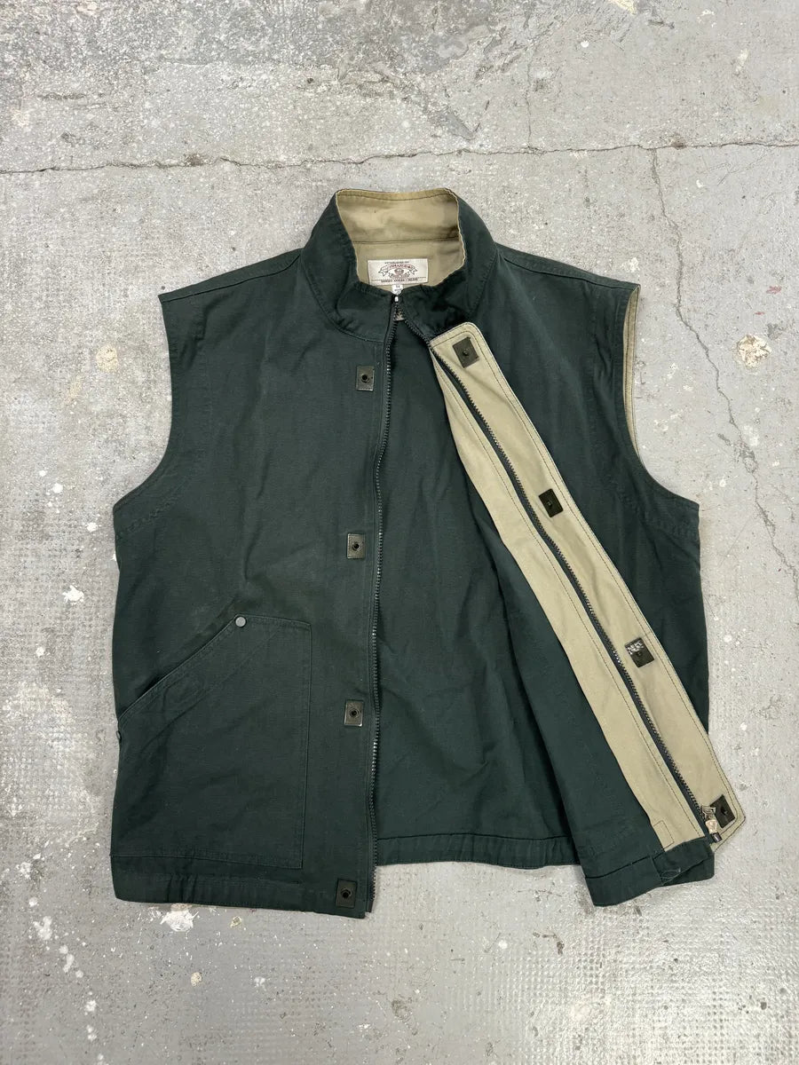1990s Armani Archive Deep Green Vest Jacket kOIKlpt 4