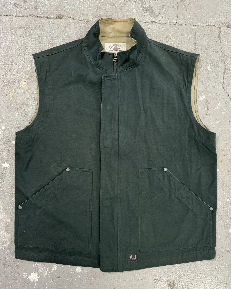 1990s Armani Archive Deep Green Vest Jacket kOIKlpt 0