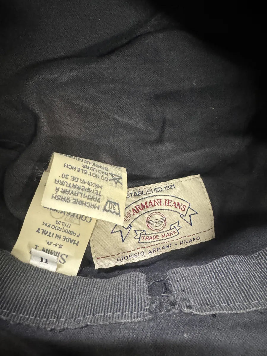 1990s Armani Black Military Contemporary Hat (OS) 6