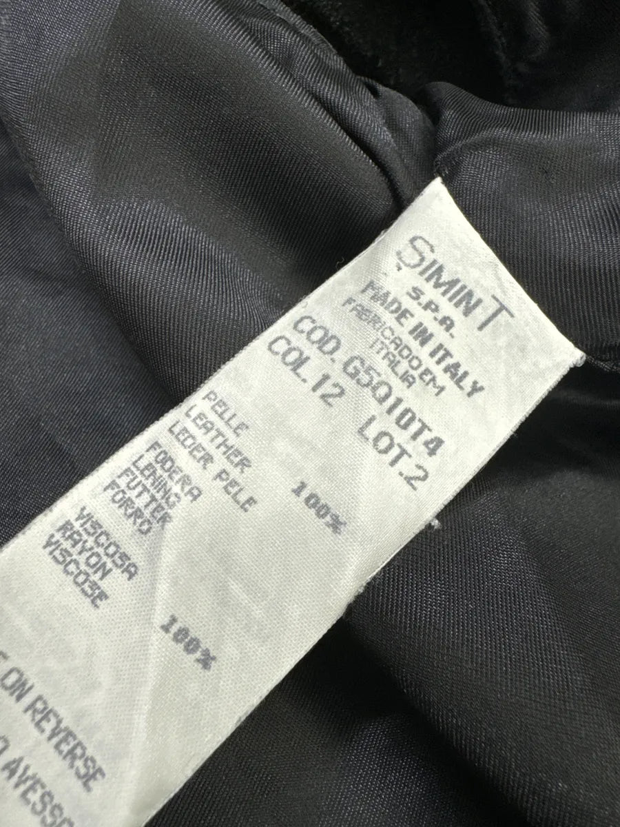 1990s Armani Black Suede Leather Premium Vest (S/M) wQqailL 9