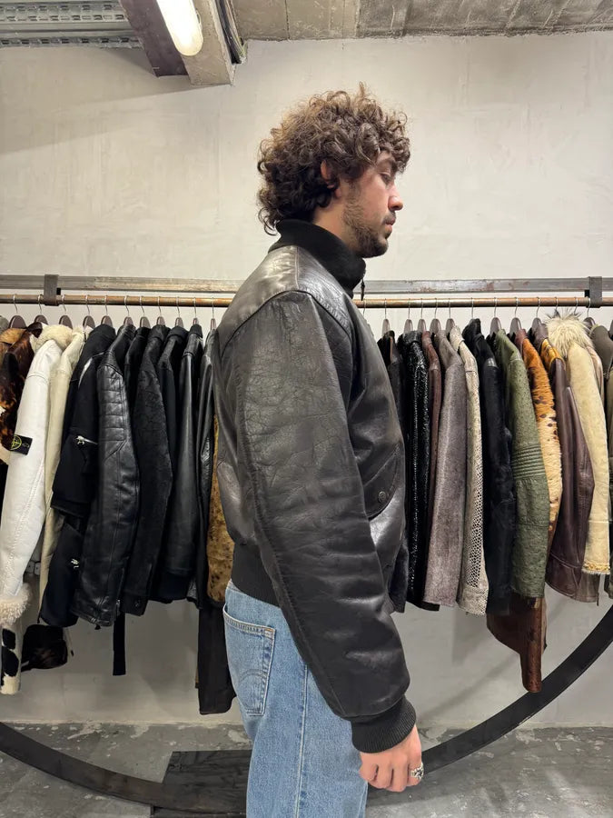 1990s Armani Brown Imperial Pure Italian Leather Jacket (M/L) 12