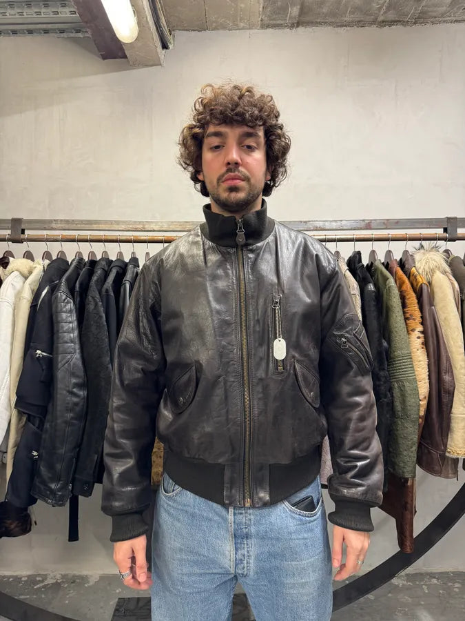 1990s Armani Brown Imperial Pure Italian Leather Jacket (M/L) 13