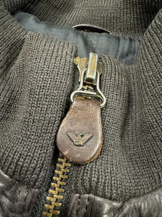 1990s Armani Brown Imperial Pure Italian Leather Jacket (M/L) 3