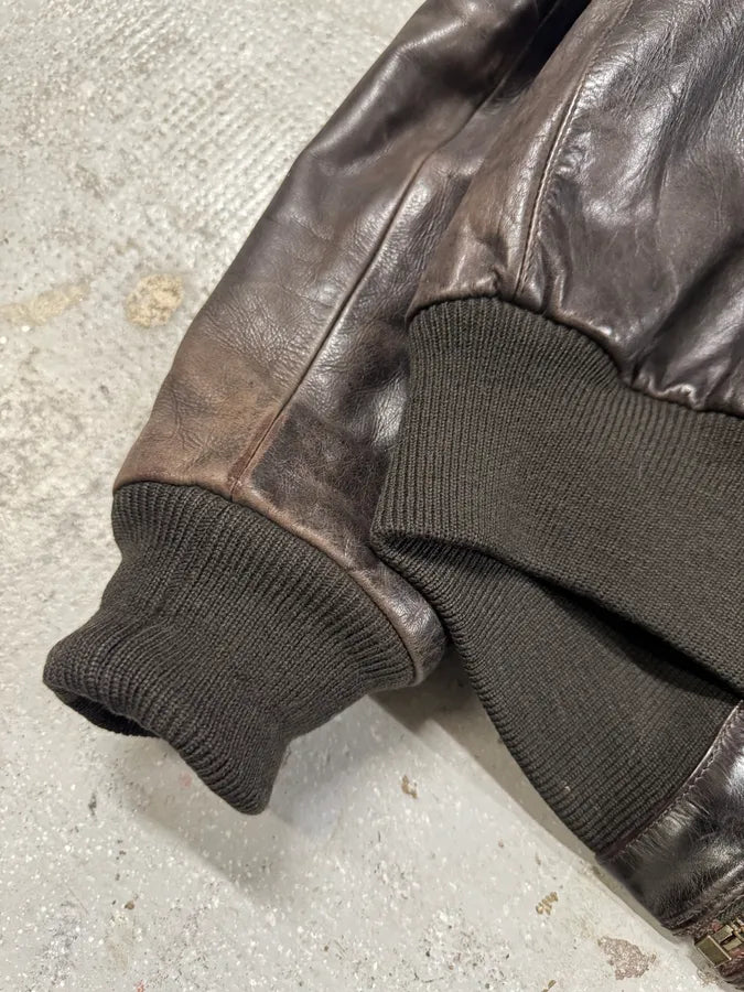 1990s Armani Brown Imperial Pure Italian Leather Jacket (M/L) 6