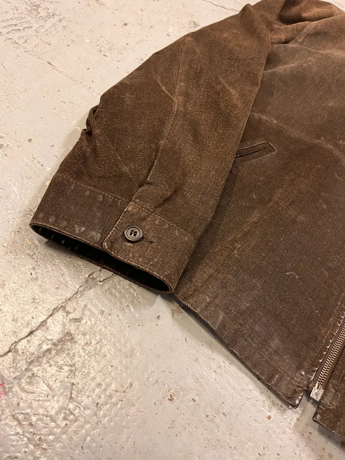 1990s Armani Brown Light Leather Classy Jacket NtgdVMg 5