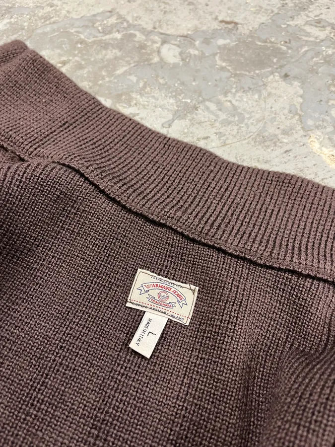1990s Armani Brown Zip-up Sweater (M) Ydhxbzh 10