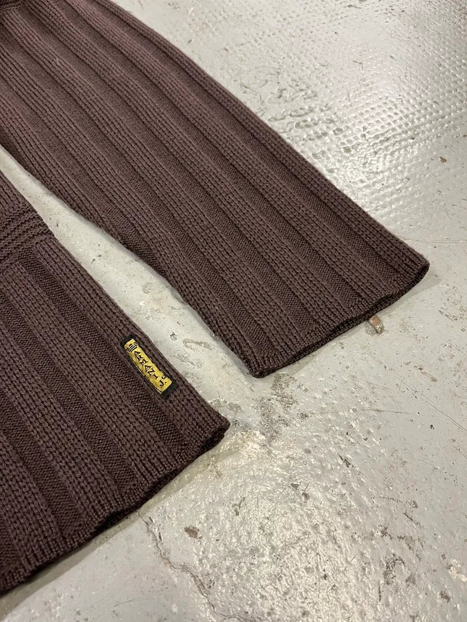 1990s Armani Brown Zip-up Sweater (M) Ydhxbzh 5