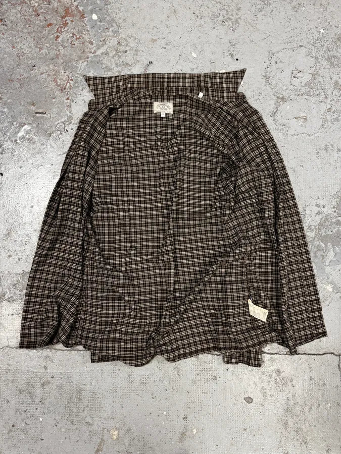 1990s Armani Checkered Khaki Green Shirt FnHCFoK 5