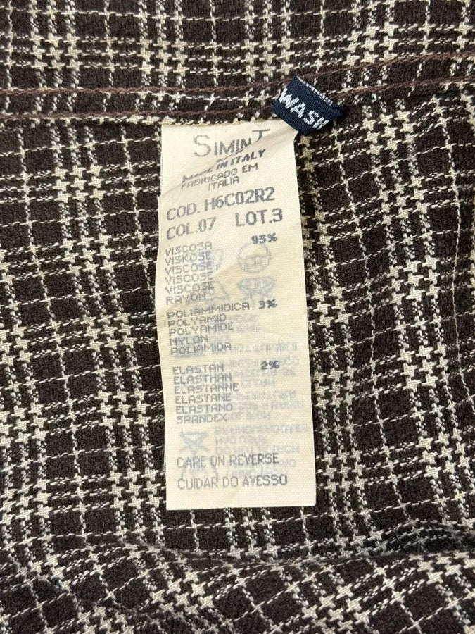 1990s Armani Checkered Khaki Green Shirt FnHCFoK 9