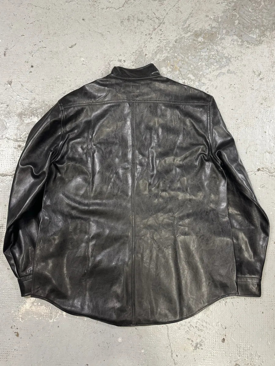 1990s Armani Collezioni Black Premium Leather Samurai Jacket (M/L) FuwPnCh 2