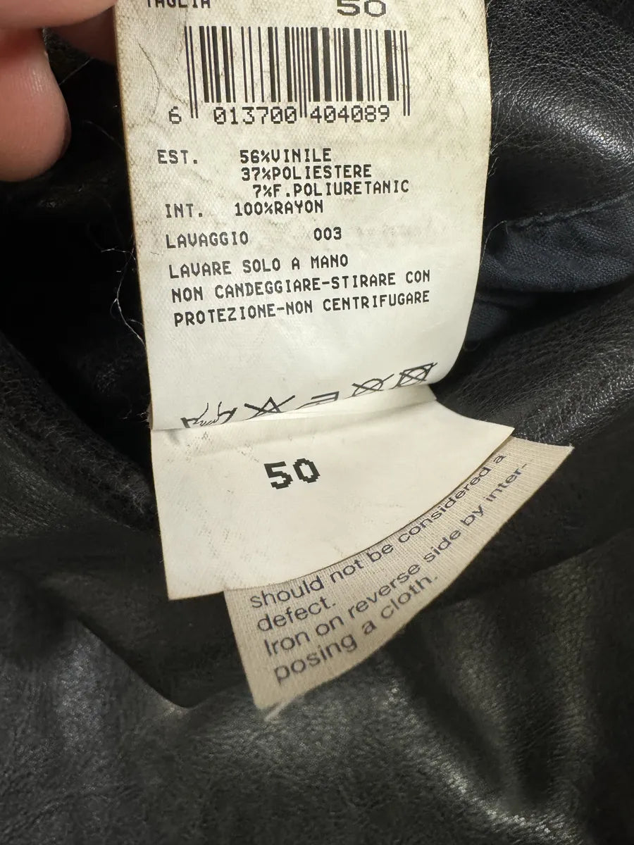 1990s Armani Collezioni Black Premium Leather Samurai Jacket (M/L) FuwPnCh 6