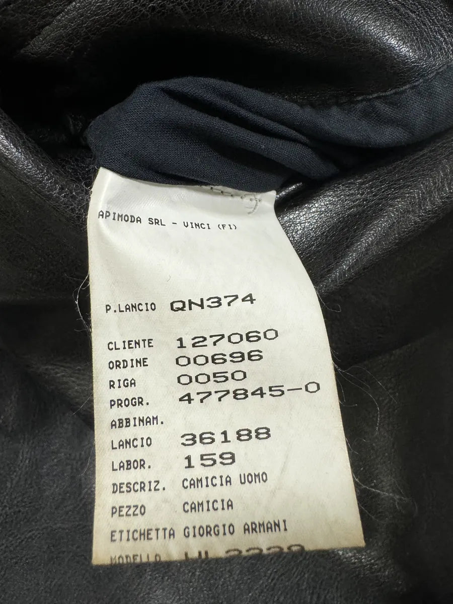 1990s Armani Collezioni Black Premium Leather Samurai Jacket (M/L) FuwPnCh 7