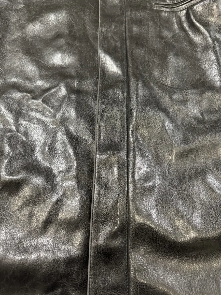 1990s Armani Collezioni Black Premium Leather Samurai Jacket (M/L) FuwPnCh 9