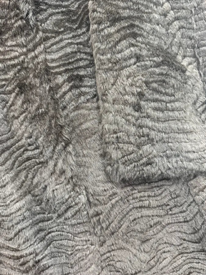 2000s Armani Collezioni Brown Leather Fur Textured Long Coat PXBBPRK 7