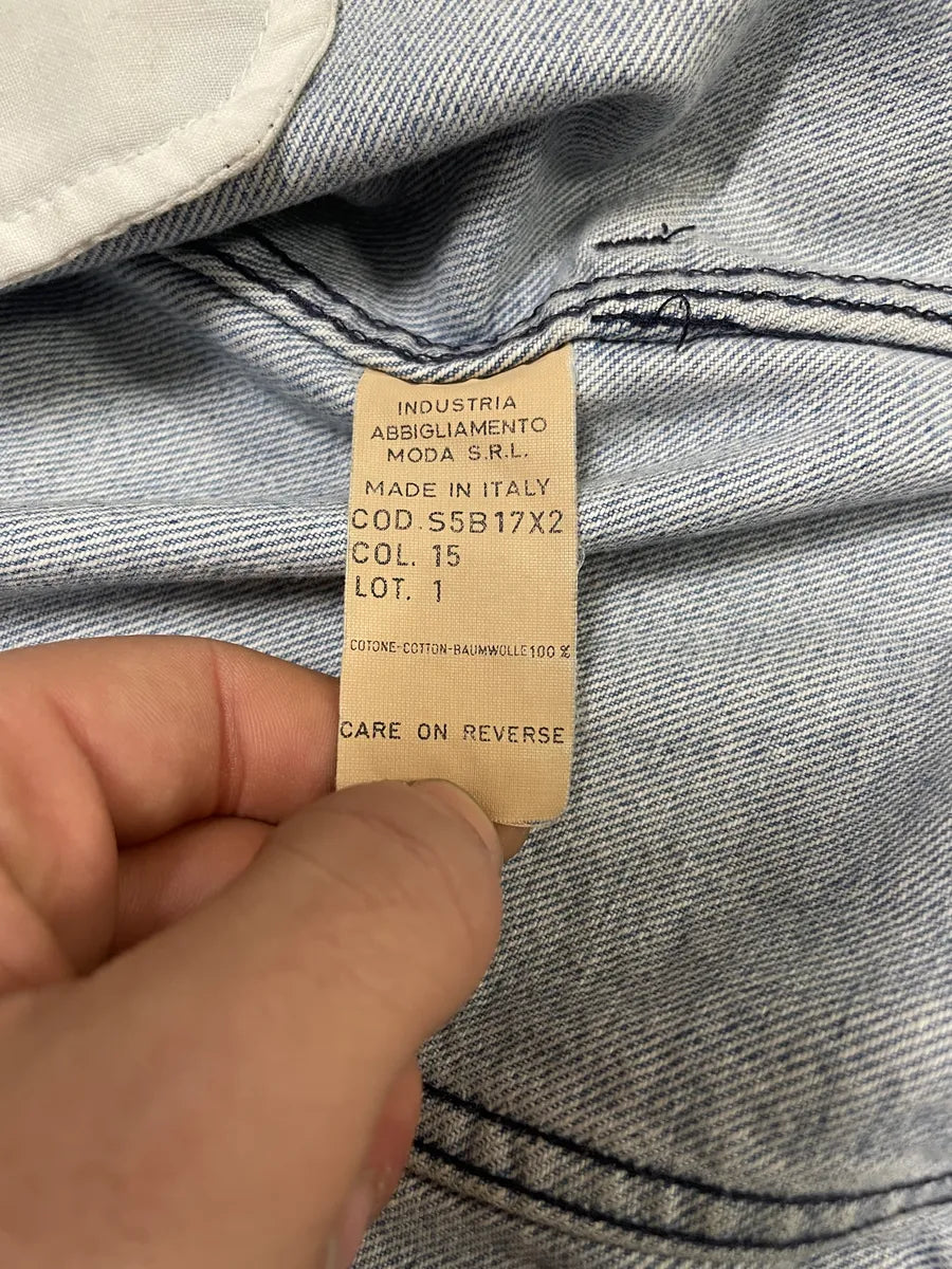 1990s Armani Cropped Blue Cozy Denim Jacket (S/M) JncwBMB 11