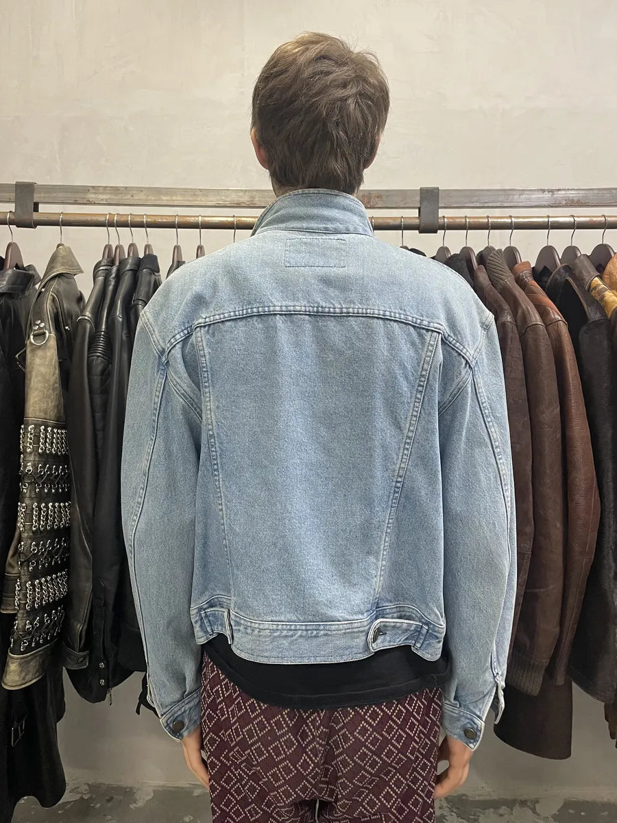 1990s Armani Cropped Blue Cozy Denim Jacket (S/M) JncwBMB 2