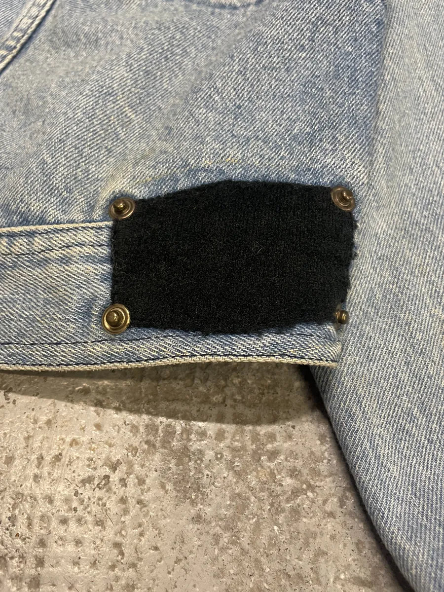 1990s Armani Cropped Blue Cozy Denim Jacket (S/M) JncwBMB 9