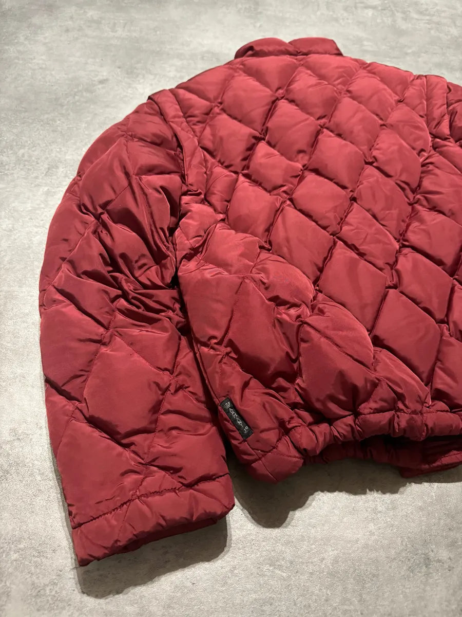 1990s Armani Detachable Arms Light Red Puffer Jacket (XS/S) 3