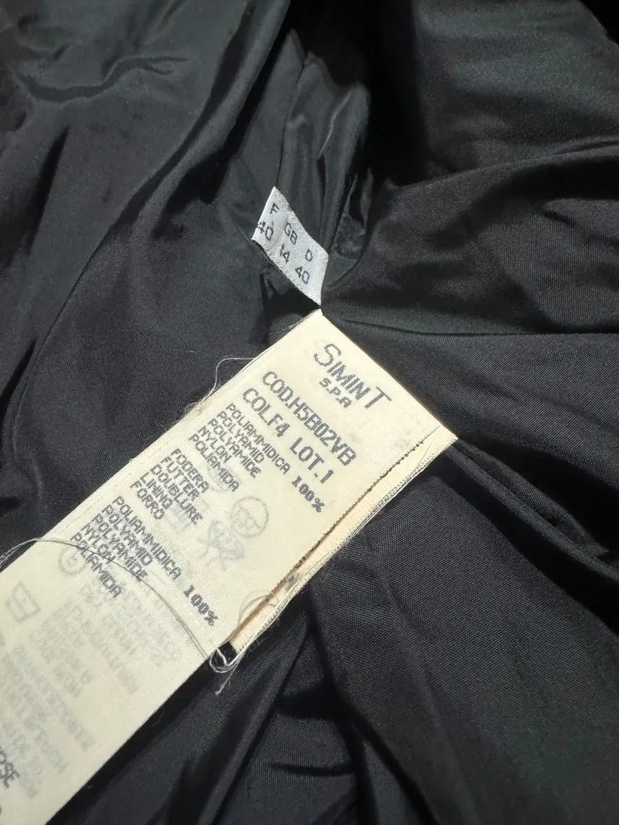 1990s Armani Detachable Arms Light Red Puffer Jacket (XS/S) 7