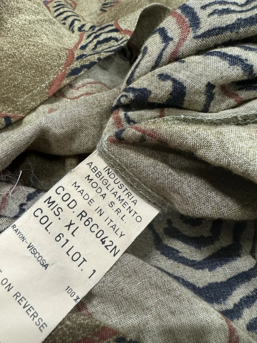 1990s Armani Dream Tiger Camel Shirt (L) 6