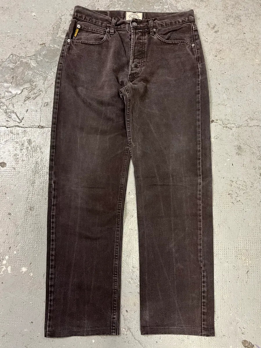 1990s Armani Faded Brown Denim Jeans NgUrUen 0
