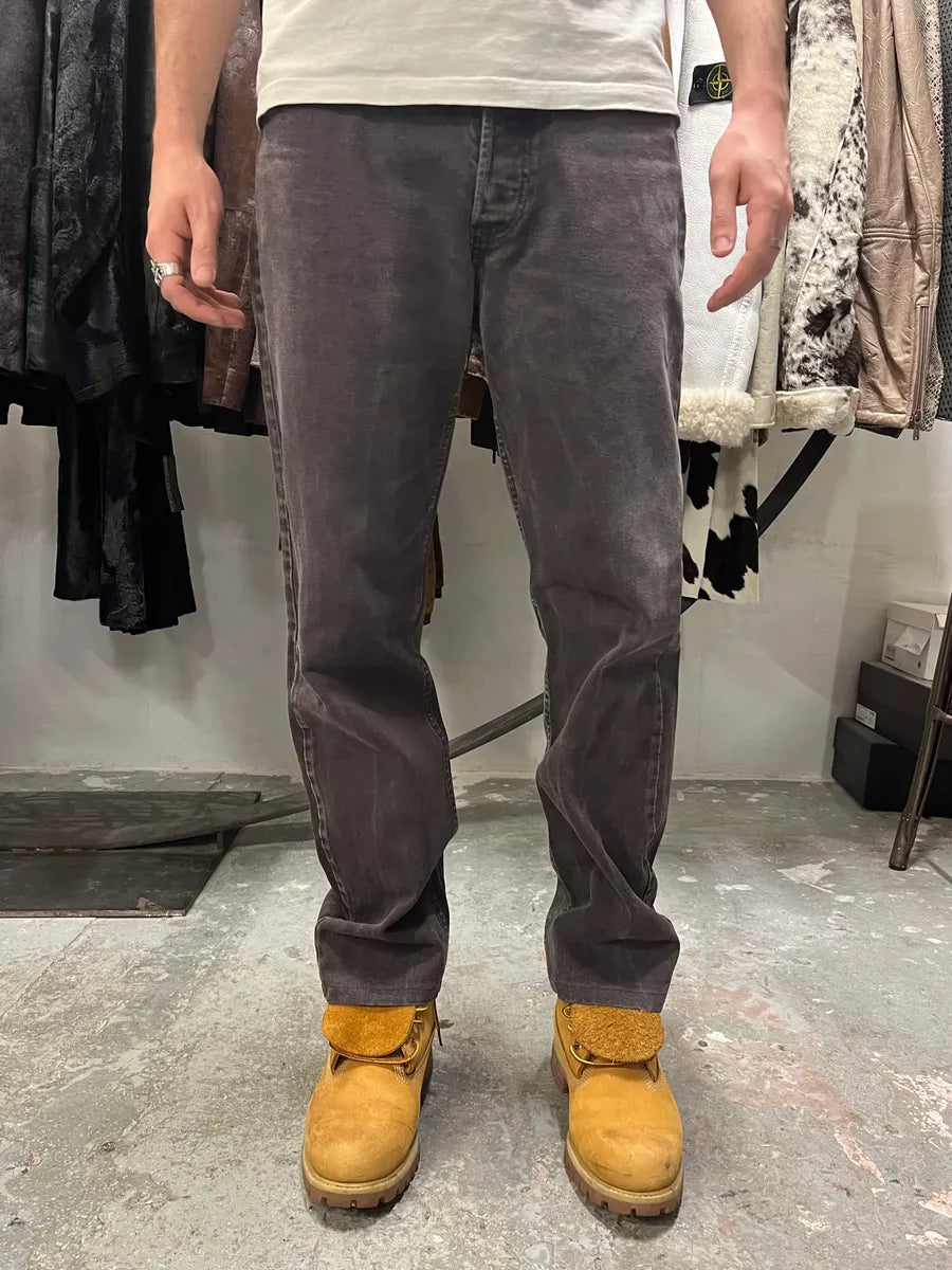 1990s Armani Faded Brown Denim Jeans (M) NgUrUen 2