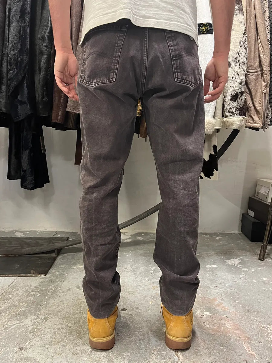 1990s Armani Faded Brown Denim Jeans (M) NgUrUen 3