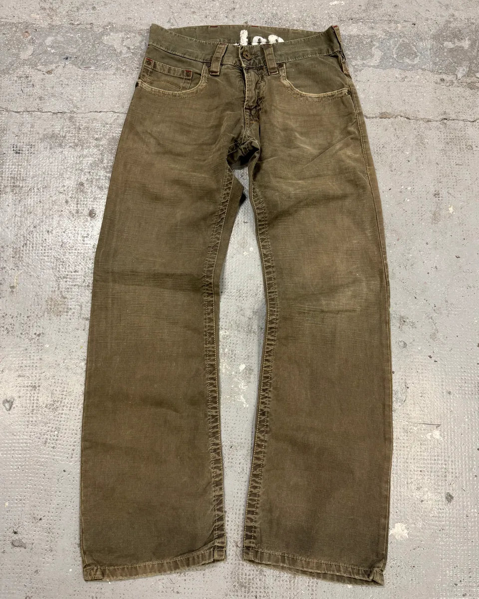 1990s Armani Grey Checked Distressed Pants QyvEnmr 0