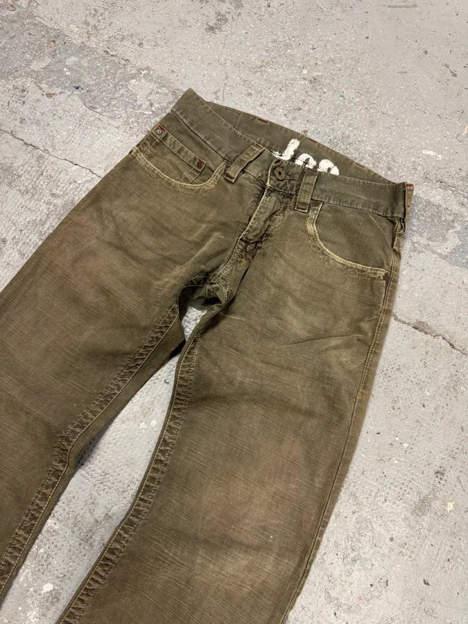 1990s Armani Grey Checked Distressed Pants QyvEnmr 6