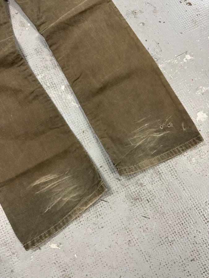 1990s Armani Grey Checked Distressed Pants QyvEnmr 9