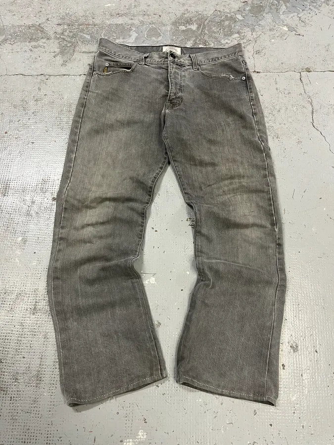 1990s Armani Grey Denim Jeans CQzelyp 0