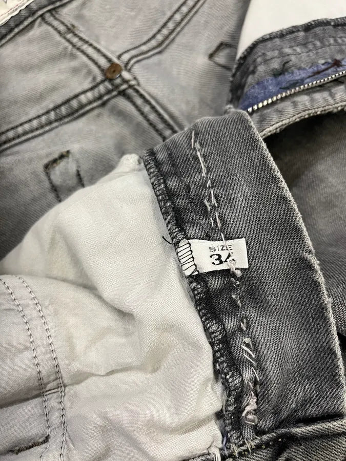 1990s Armani Grey Denim Jeans CQzelyp 12
