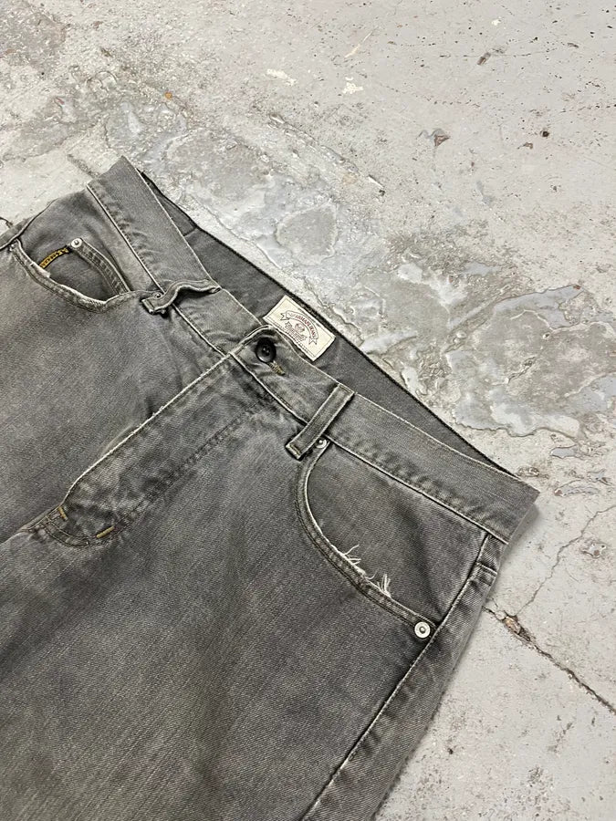 1990s Armani Grey Denim Jeans CQzelyp 5