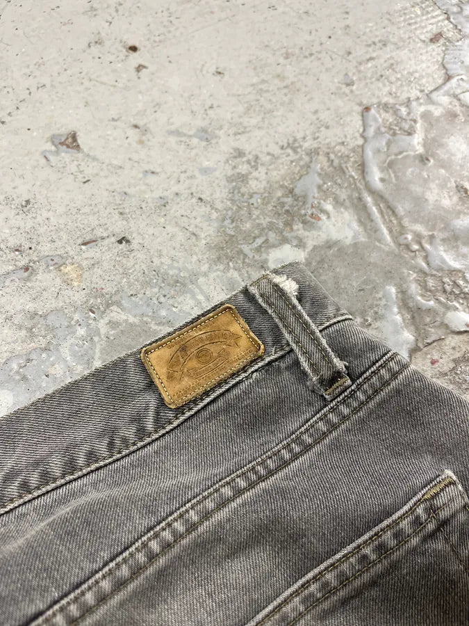 1990s Armani Grey Denim Jeans CQzelyp 9