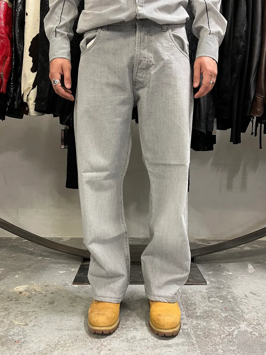 1990s Armani Grey Large Denim Jeans (M) tfSTGyy 0