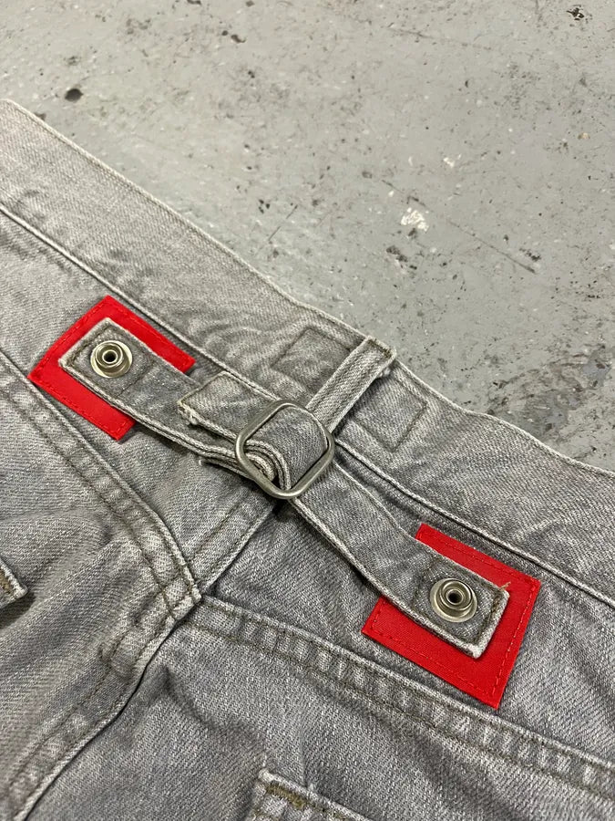 1990s Armani Grey Large Denim Jeans (M) tfSTGyy 11