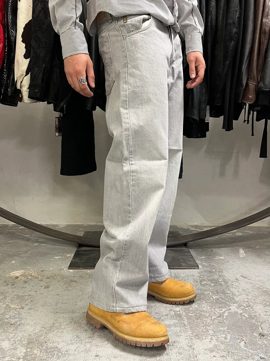 1990s Armani Grey Large Denim Jeans (M) tfSTGyy 2