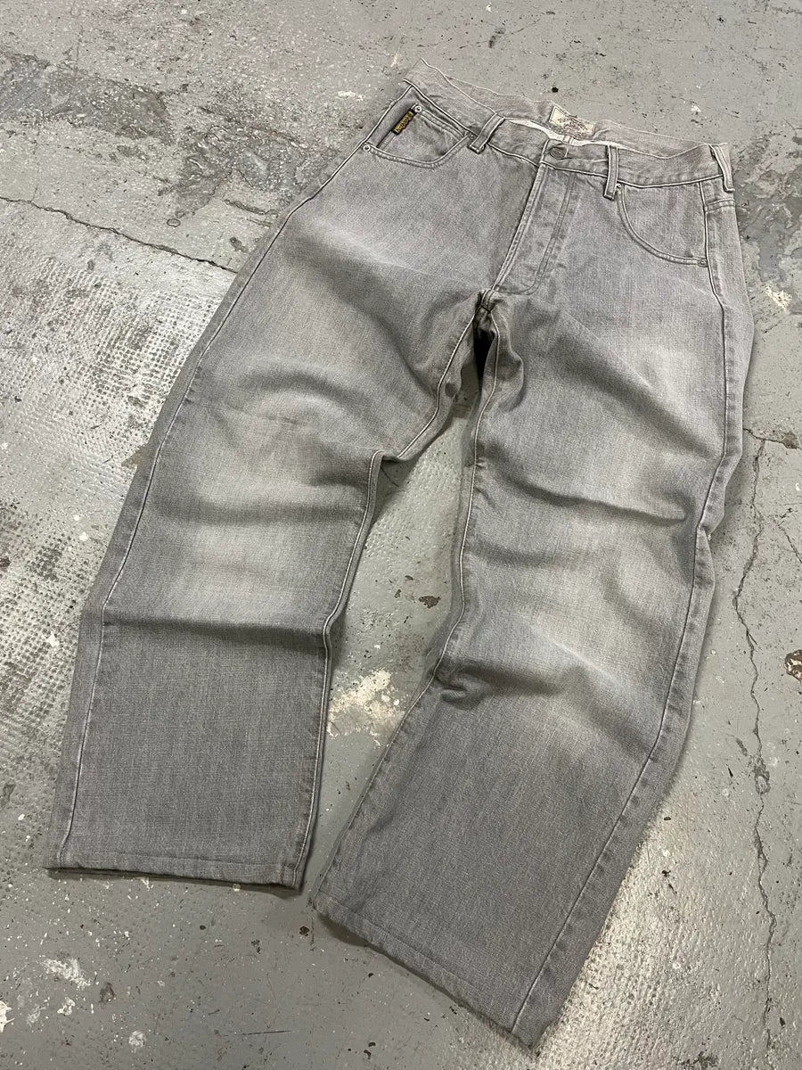 1990s Armani Grey Large Denim Jeans (M) tfSTGyy 3
