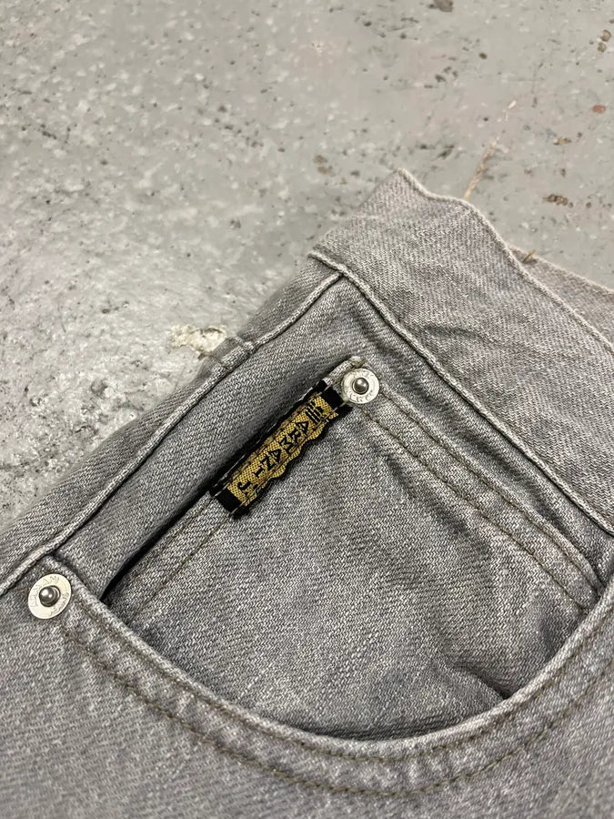 1990s Armani Grey Large Denim Jeans (M) tfSTGyy 6