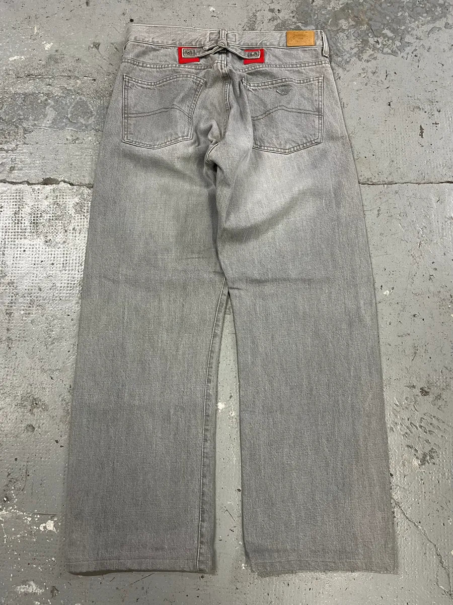 1990s Armani Grey Large Denim Jeans (M) tfSTGyy 8
