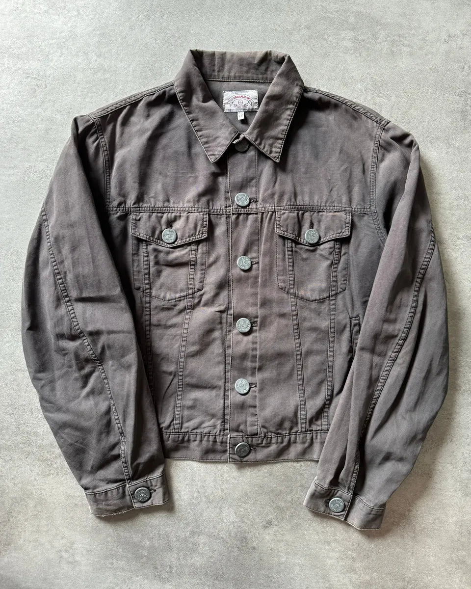 1990s Armani Grey Light Trucker Jacket InoCoxy 1