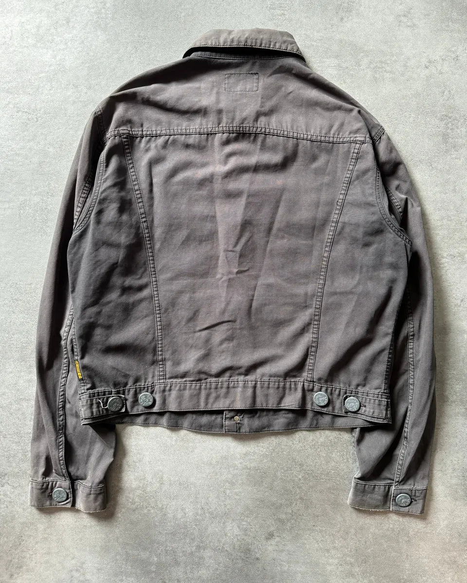 1990s Armani Grey Light Trucker Jacket InoCoxy 2