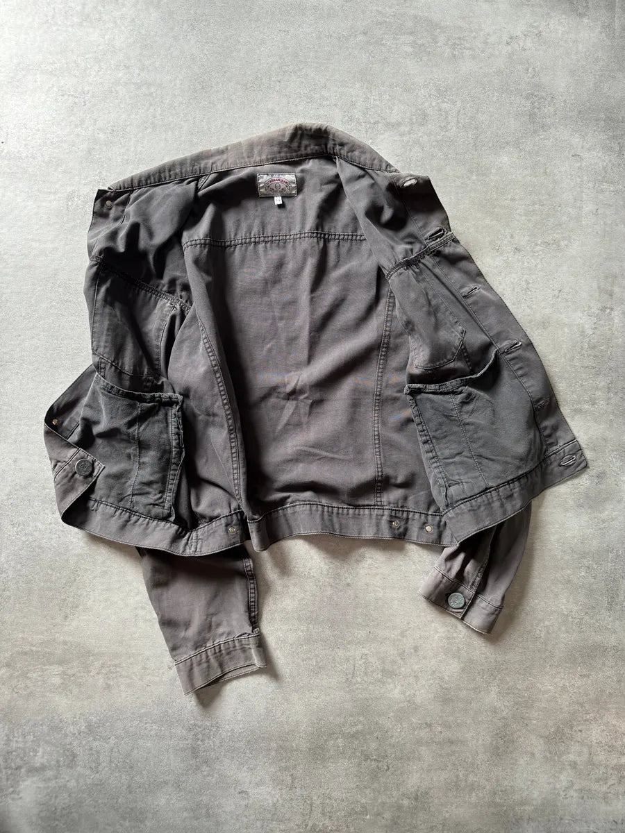 1990s Armani Grey Light Trucker Jacket InoCoxy 3