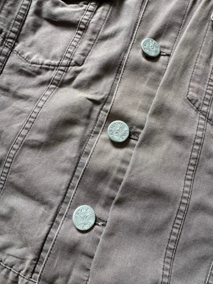 1990s Armani Grey Light Trucker Jacket InoCoxy 6