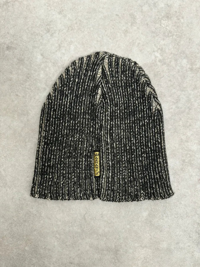 1990s Armani Grey Scarf & Beanie Set FSoWrVo 7
