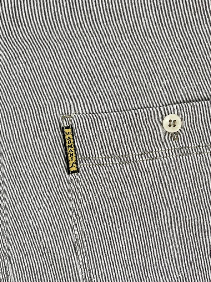 1990s Armani Khaki Grey Shirt ZBsFuiM 10