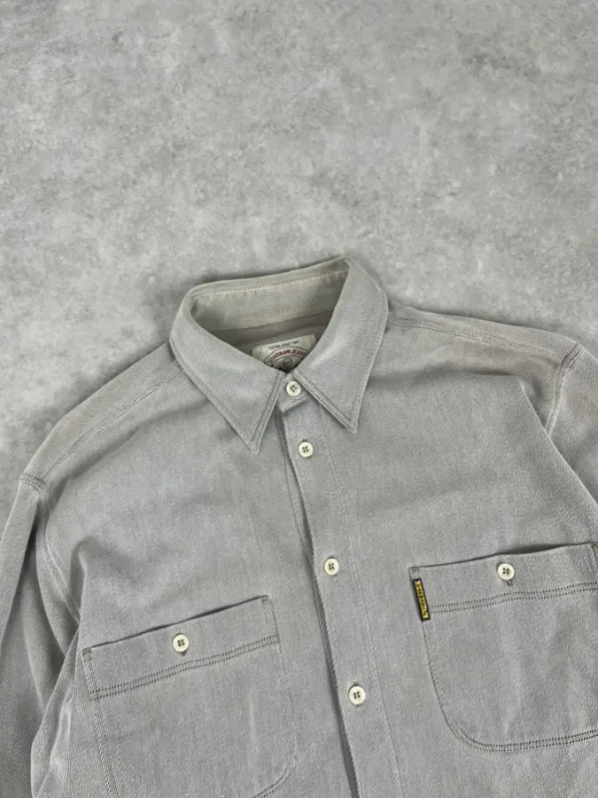 1990s Armani Khaki Grey Shirt ZBsFuiM 3
