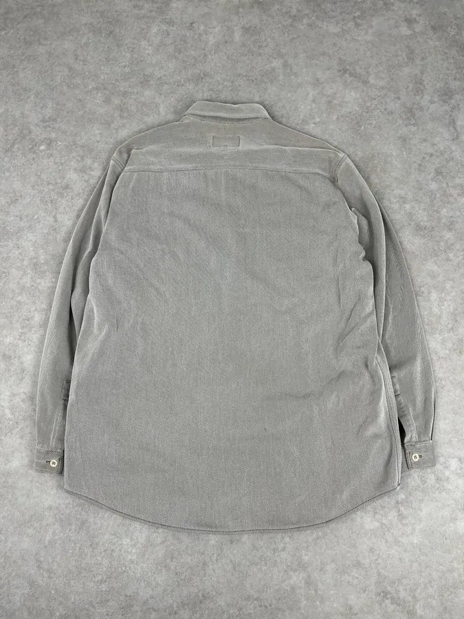 1990s Armani Khaki Grey Shirt ZBsFuiM 5